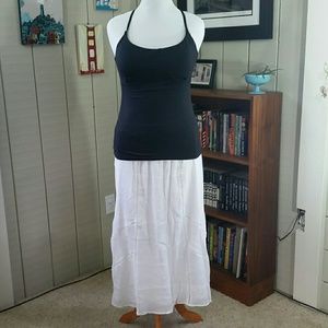 OLD NAVY gauze cutwork maxi skirt