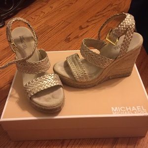 Gold Michael Kors Wedges
