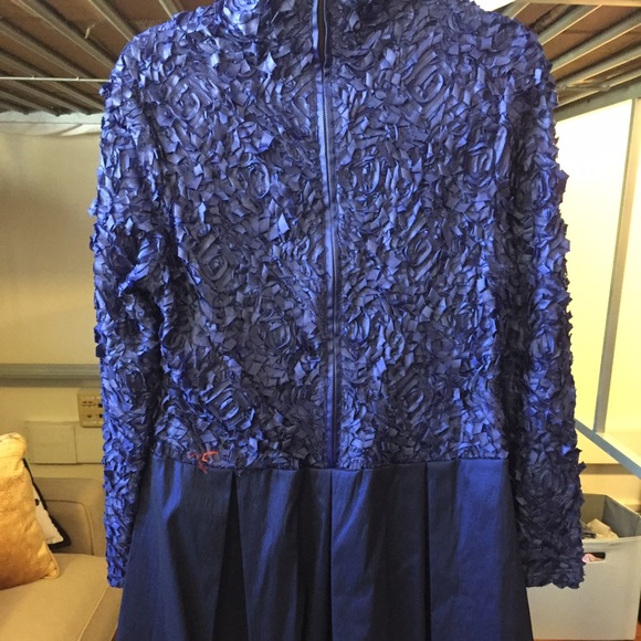 Blue ruffle dress/jacket
