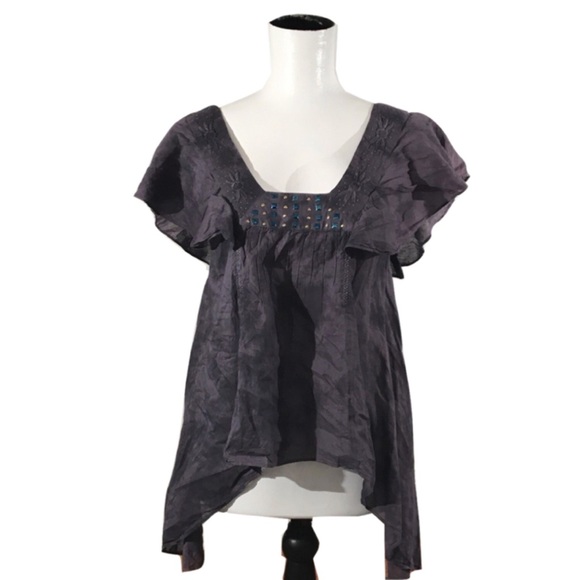 Free People Tops - ❗️FINAL❗️Free People Space Dyed Embroidered Top