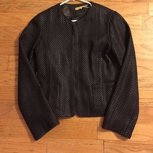 Leather! Max Studio Black leather jacket