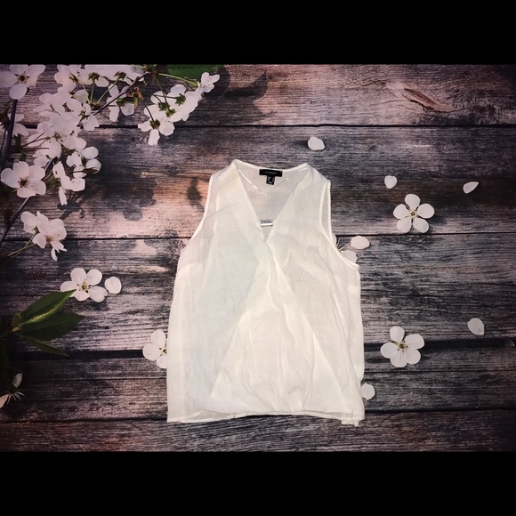 NWOT White Wrap Tank
