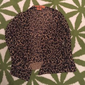 Tory Burch leopard cardigan sweater!