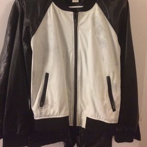 Faux leather jacket