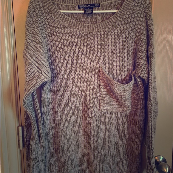 Oversized knit sweater