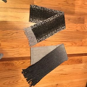 Two Warm Sparkly Scarfs