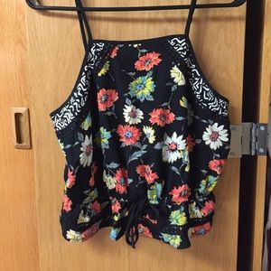 Floral top and shorts set
