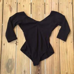 Mirella 3/4 Sleeve Leotard Bodysuit