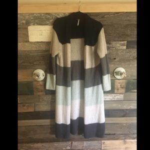 Never Worn Free People Color Block Sweater