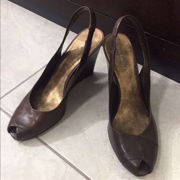 Brown Nine West heels
