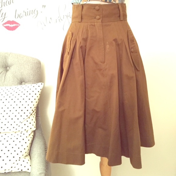 French Connection Dresses & Skirts - Brown French Connection military skirt French Connection Dresses & Skirts - Brown French Connection military skirt
