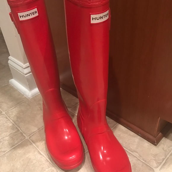 Red Hunter Boots