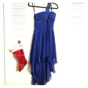 Beautiful blue dress my mom wore 1x for a wedding