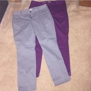 J Crew ankle pants bundle. Size 10
