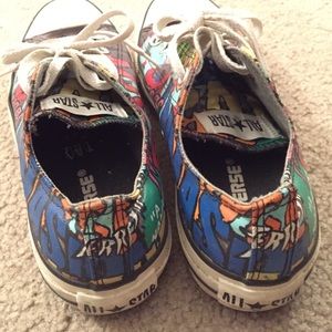 Converse Shoes - Vintage painted art Converse All Star Converse Shoes - Vintage painted art Converse All Star