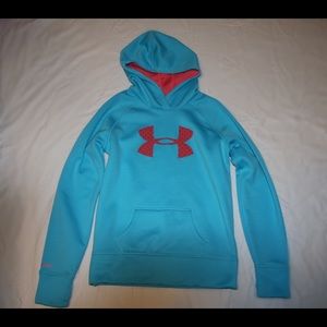 Blue and Pink Under Armor Hoodie