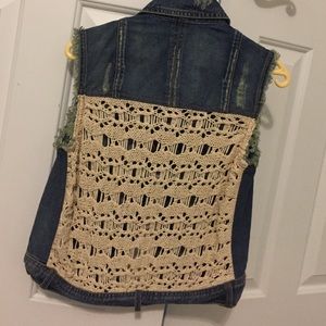 free people jean jacket vest