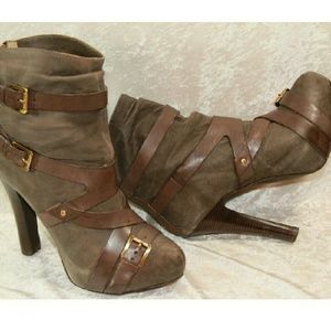 Michael Kors Platform Strappy Ankle Boot Sz 10