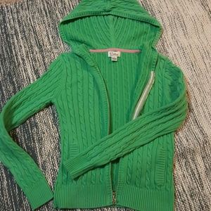Lilly Pulitzer Zip front hooded sweater