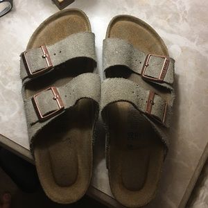 Suede Birkenstocks!