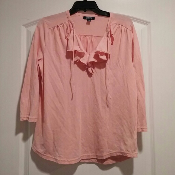 Chaps ruffle top