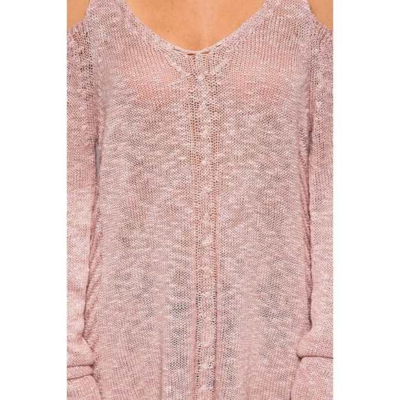 Cold Shoulder Knit Sweater - Picture 2 of 5