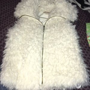 Faux furry vest