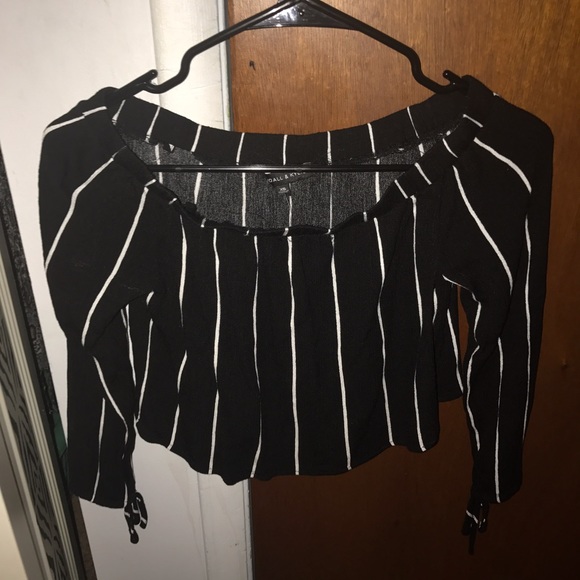 Kendall & Kylie Off Shoulder Long Sleeve Shirt