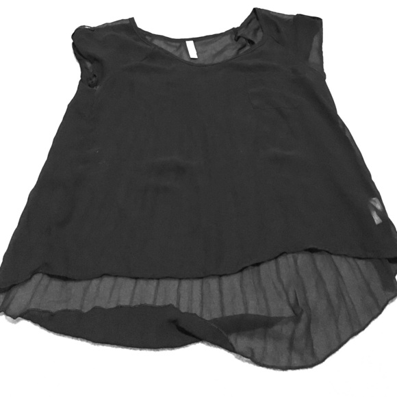 Black sheer top