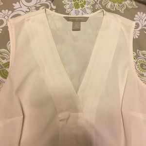 BR cream blouse