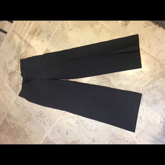 Burberry navy and white penstrip slacks