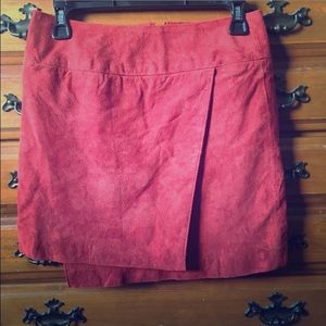 Genuine Suede Origami Skirt