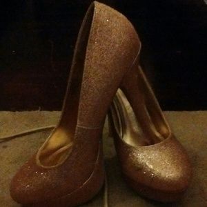 Gold Sprakle heels