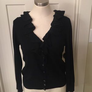 J.Crew Black Merino Wool Sweater