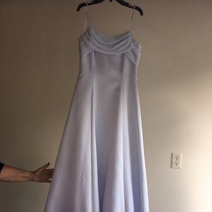 Light blue floor length gown