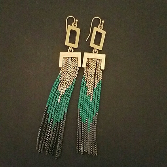 Chevron Tassle Earring