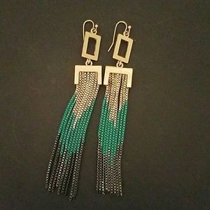 Chevron Tassle Earring