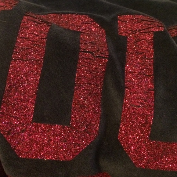 11-10 Vs navy with pink glitter velour hoodie - Picture 4 of 4