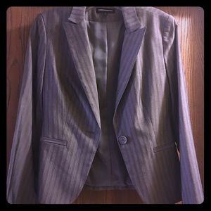 Express gray pinstripe blazer jacket. Sz 2