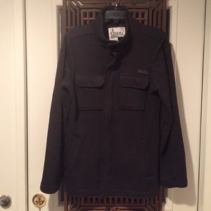 Charcoal Shadow Stripe Grey Full Zip Jacket