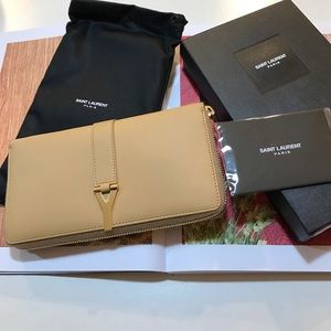 AUTHENTIC SAINT LAURENT Y WALLET