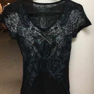 Short sleeve bling shirt