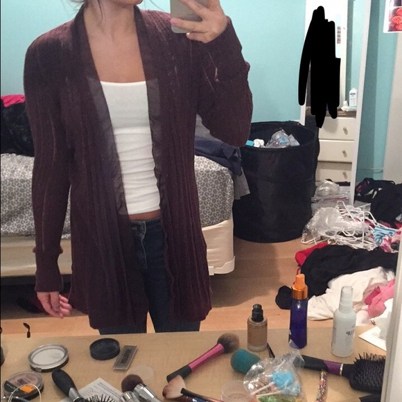 Simply Vera Vera Wang Maroon Sweater