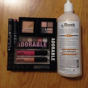 BRAND NEW NYX SET WITH C.BOOTH BODY LOTION