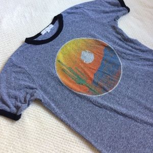Grey ringer tee