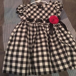 18M black and white dress