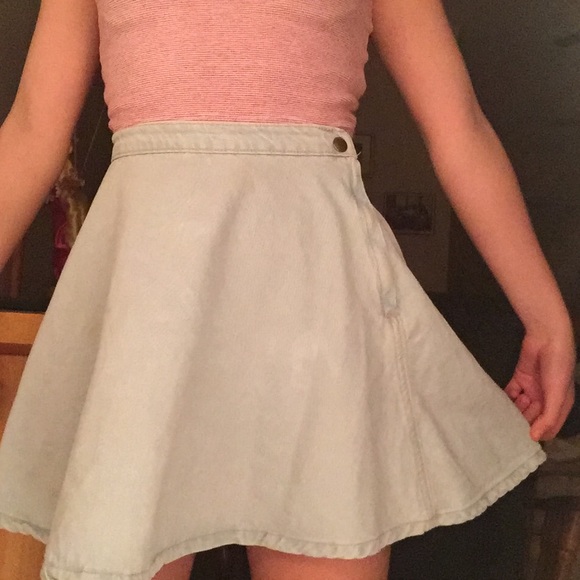 Light Wash Denim AA Circle Skirt