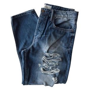 TOPSHOP Moto Hayden Distressed Boyfriend