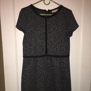 Loft leopard print shift dress