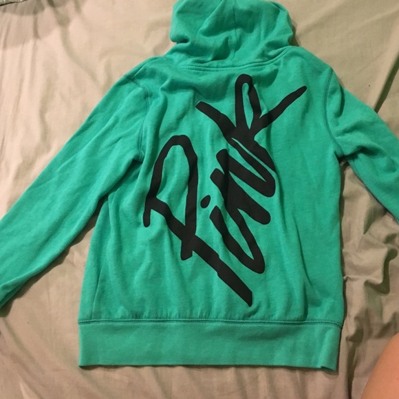 Green VS Pink jacket full zip hooded jacket